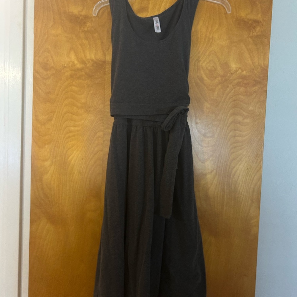 Latched Mama Charcoal Sleeveless Midi Dress - Picture 2 of 5
